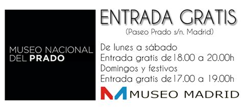 museo del prado entradas gratis.